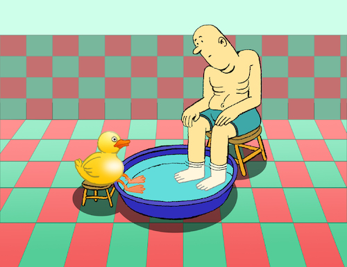 Cartoon: Bath Duck... (medium) by berk-olgun tagged bath,duck