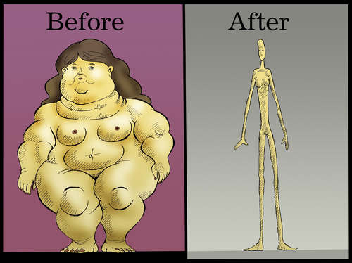 Cartoon: Before After... (medium) by berk-olgun tagged before,after