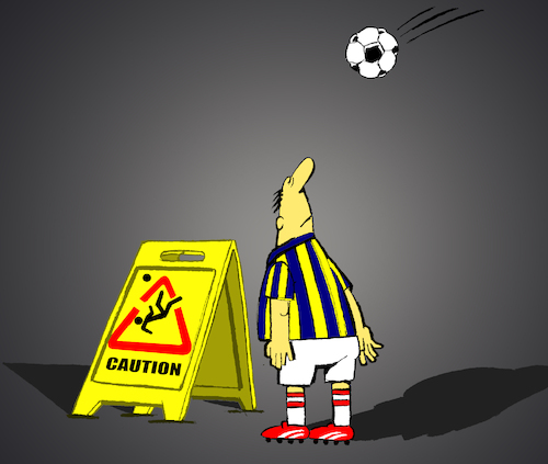 Cartoon: Bicycle Kick... (medium) by berk-olgun tagged bicycle,kick