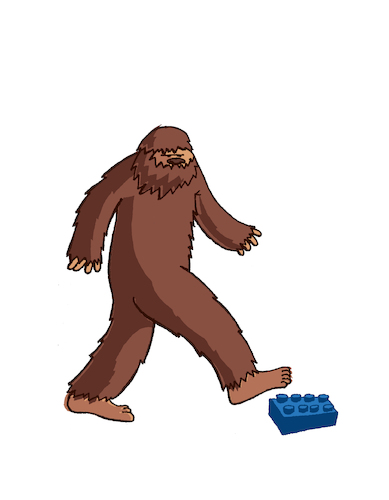 Cartoon: Bigfoot... (medium) by berk-olgun tagged bigfoot