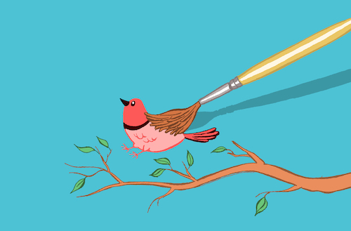 Cartoon: Bird Drawing... (medium) by berk-olgun tagged bird,drawing