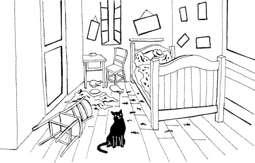 Cartoon: Black Cat... (medium) by berk-olgun tagged black,cat