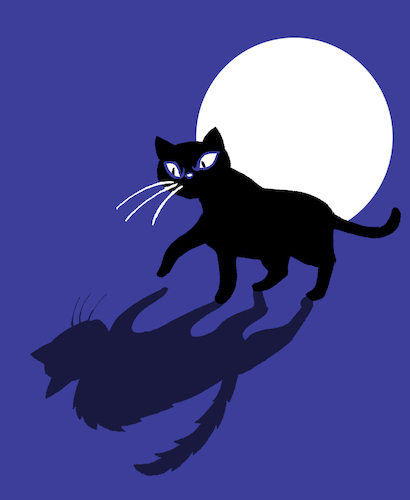 Cartoon: Black Cat... (medium) by berk-olgun tagged black,cat