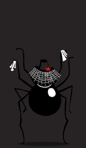 Cartoon: Black Widow... (medium) by berk-olgun tagged black,widow