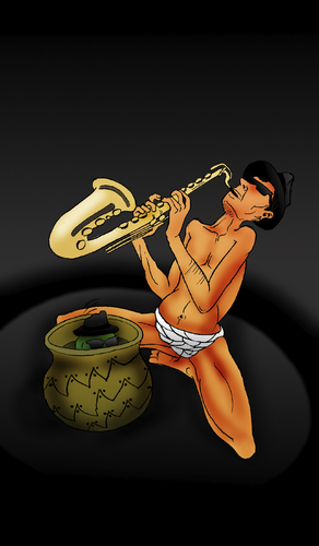 Cartoon: Blues Band... (medium) by berk-olgun tagged band,blues