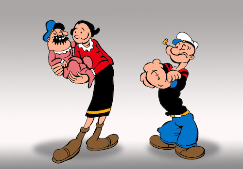 Cartoon: Bluto... (medium) by berk-olgun tagged bluto