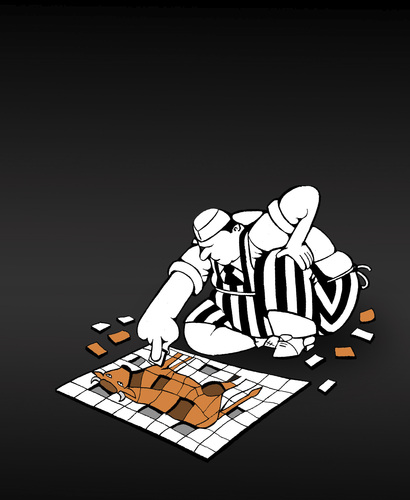 Cartoon: Butchers Puzzle... (medium) by berk-olgun tagged butchers,puzzle