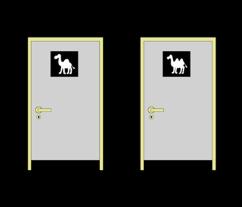 Cartoon: Camel WC... (medium) by berk-olgun tagged camel,wc