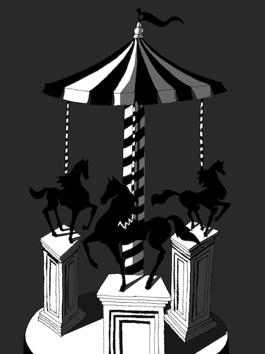 Cartoon: Carousel... (medium) by berk-olgun tagged carousel