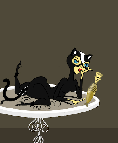Cartoon: Catwoman... (medium) by berk-olgun tagged catwoman