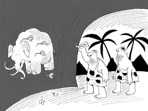 Cartoon: Cave Painting... (medium) by berk-olgun tagged cave,painting