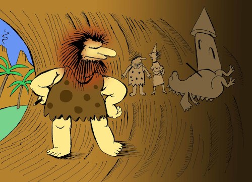 Cartoon: Caveman... (medium) by berk-olgun tagged caveman