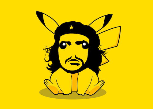 Cartoon: Che Pikachu... (medium) by berk-olgun tagged che,pikachu