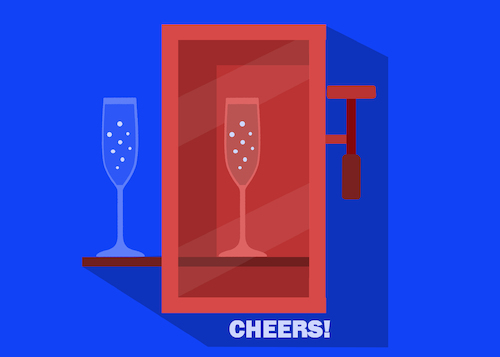 Cartoon: Cheers... (medium) by berk-olgun tagged cheers