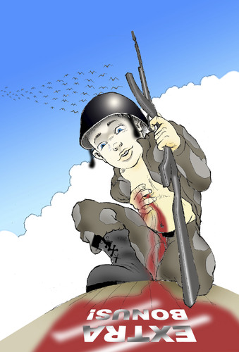 Cartoon: Child Soldier... (medium) by berk-olgun tagged illusion