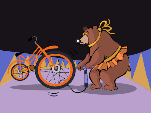 Cartoon: Circus Bear... (medium) by berk-olgun tagged circus,bear