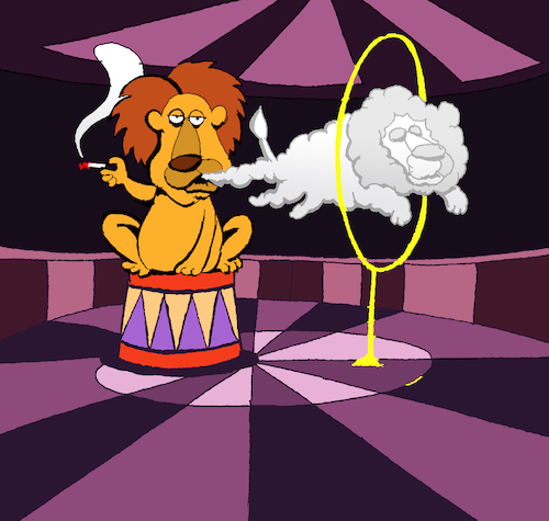 Cartoon: Circus Lion... (medium) by berk-olgun tagged circus,lion