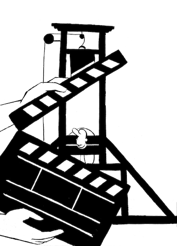 Cartoon: Clapperboard... (medium) by berk-olgun tagged clapperboard