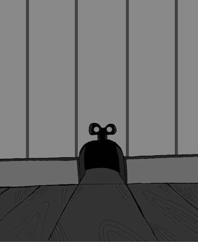 Cartoon: Clockwork Mouse Hole... (medium) by berk-olgun tagged clockwork,mouse,hole