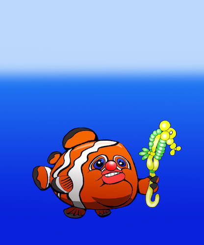 Cartoon: Clownfish... (medium) by berk-olgun tagged clownfish