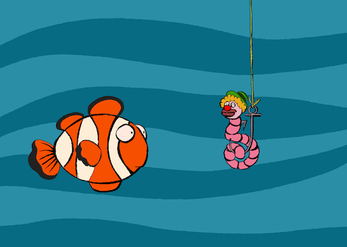 Cartoon: Clownfish... (medium) by berk-olgun tagged clownfish