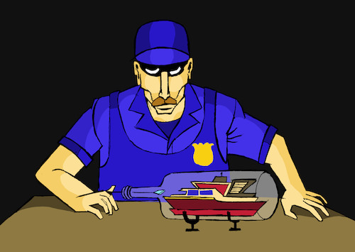 Cartoon: Coast Guard... (medium) by berk-olgun tagged coast,guard