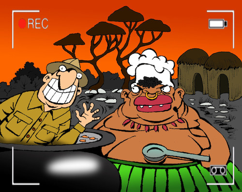 Cartoon: Cooking Program... (medium) by berk-olgun tagged cooking,program