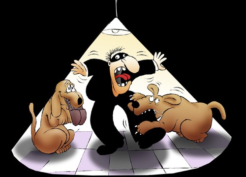 Cartoon: Cop Dogs... (medium) by berk-olgun tagged cop,dogs
