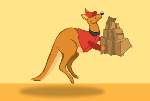Cartoon: Courier... (medium) by berk-olgun tagged courier