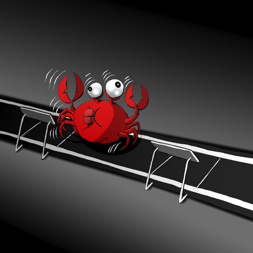 Cartoon: Crab at Gym... (medium) by berk-olgun tagged crab,at,gym