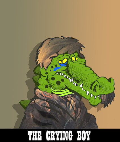 Cartoon: Crocodile Tears... (medium) by berk-olgun tagged crocodile,tears