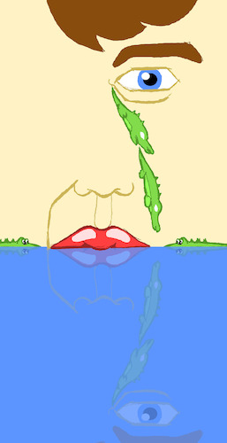 Cartoon: Crocodile Tears... (medium) by berk-olgun tagged crocodile,tears