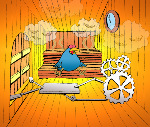 Cartoon: Cuckoo Clock Sauna... (medium) by berk-olgun tagged cuckoo,clock,sauna