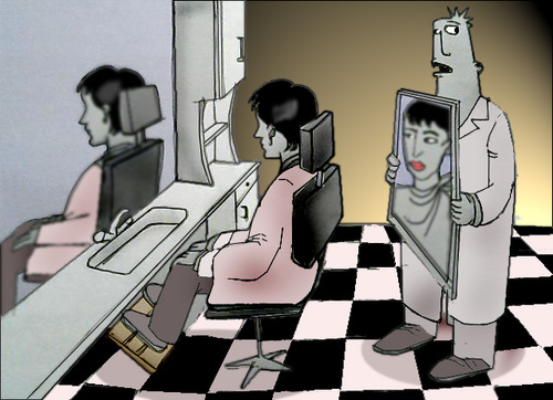 Cartoon: Dedicated to Rene-Magritte.. (medium) by berk-olgun tagged dedicated,to,rene,magritte