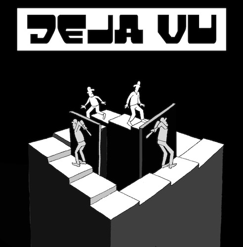 Cartoon: Deja Vu... (medium) by berk-olgun tagged deja,vu