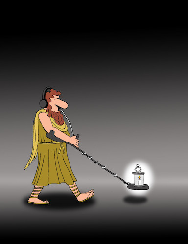 Cartoon: Diogenes... (medium) by berk-olgun tagged diogenes