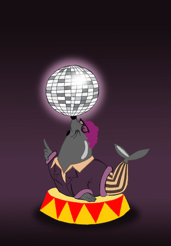 Cartoon: Disco Seal... (medium) by berk-olgun tagged disco,seal