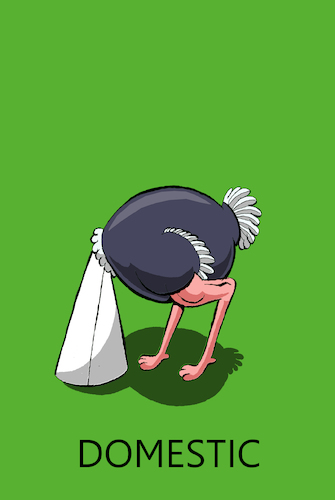 Cartoon: Domestic Ostrich... (medium) by berk-olgun tagged domestic,ostrich