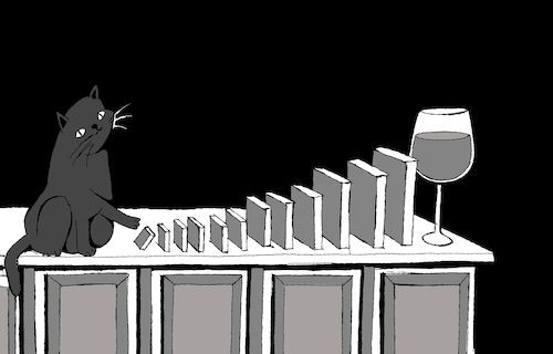Cartoon: Domino Effect ... (medium) by berk-olgun tagged domino,effect