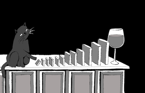 Cartoon: Domino Effect ... (medium) by berk-olgun tagged domino,effect