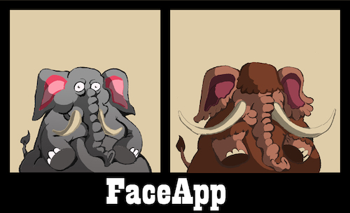 Cartoon: FaceApp... (medium) by berk-olgun tagged faceapp