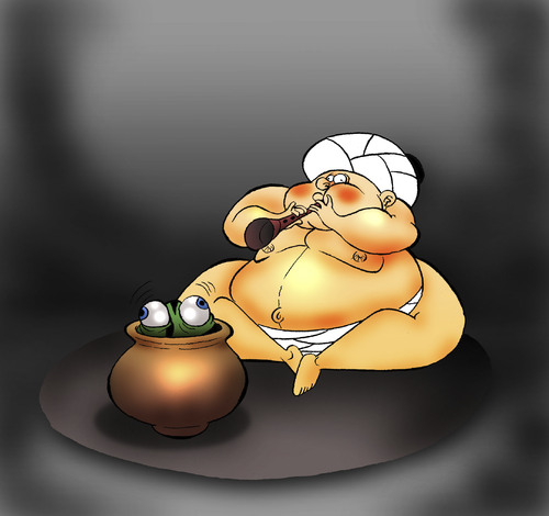 Cartoon: Fakir... (medium) by berk-olgun tagged fakir