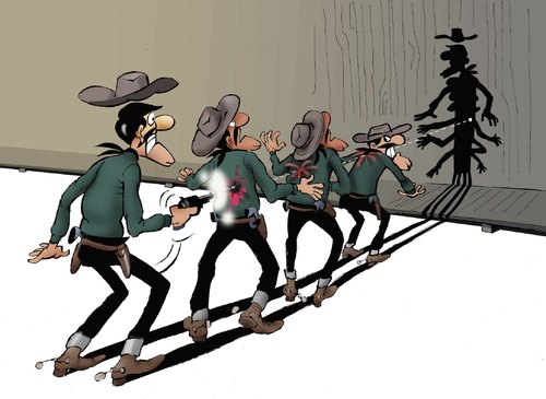 Cartoon: Faster than Shadow and Brothers. (medium) by berk-olgun tagged shadow,and,brothers