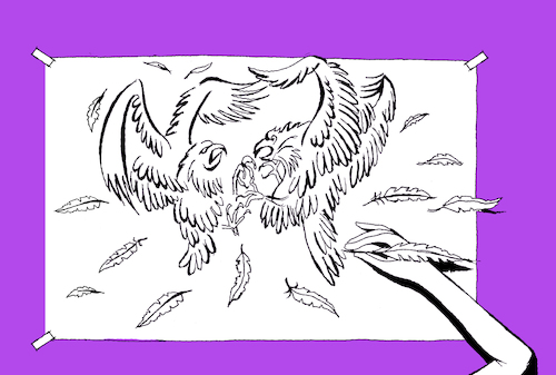 Cartoon: Feather Pen... (medium) by berk-olgun tagged feather,pen