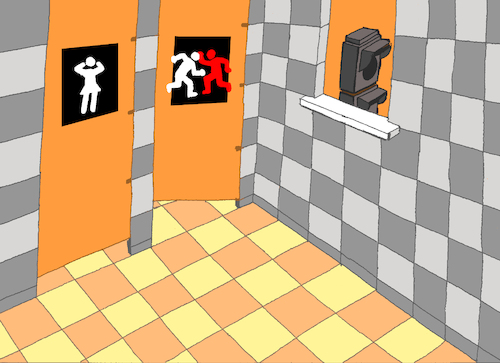 Cartoon: Fighting Over Woman... (medium) by berk-olgun tagged fighting,over,woman