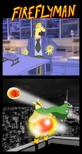 Cartoon: Fireflyman... (medium) by berk-olgun tagged fireflyman