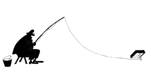 Cartoon: Fisherman... (medium) by berk-olgun tagged fisherman