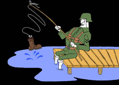 Cartoon: Fishing... (medium) by berk-olgun tagged fishing