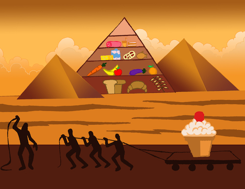 Cartoon: Food Pyramid... (medium) by berk-olgun tagged food,pyramid