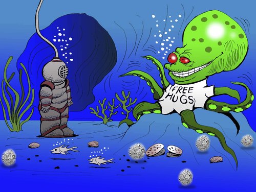 Cartoon: Free Hugs... (medium) by berk-olgun tagged free,hugs